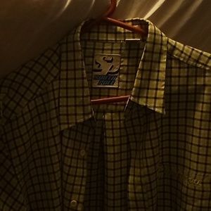 South Pole plaid button down